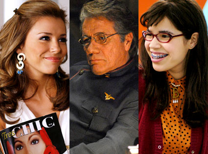 Eva Longoria (Depserate Housewives), Edward James Olmos (Battlestar Galactica), America Ferrera (Ugly Betty) Eva Longoria (Depserate Housewives), Edward James Olmos (Battlestar Galactica), America Ferrera (Ugly Betty)